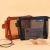 Coin Bags Clear Mesh Bag Lipstick Cosmetic Bag Retro Color Card Bag Mini Coin Purse  Children
