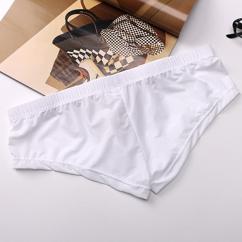 Men's Breathable Ice Silk Low Waist Boxer Briefs