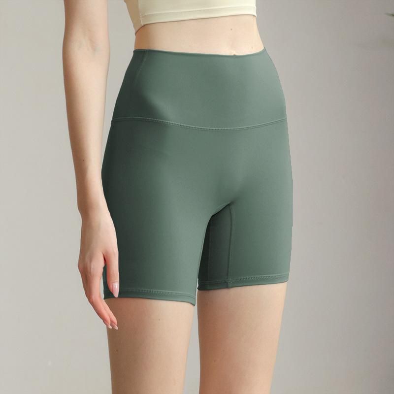 Sports Shorts Spring and Summer New Solid Color Yoga Shorts Tight High Waist Elastic Sports Fitness Three-point Yoga Pants Women