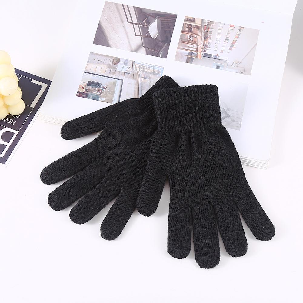 Warm Knit Touchscreen Gloves for Men, Women & Students - Versatile Cold Protection for Cycling & Everyday Use