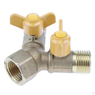 Brass Gas Pipes Hose Piece Joiner Adapter Controller Valve