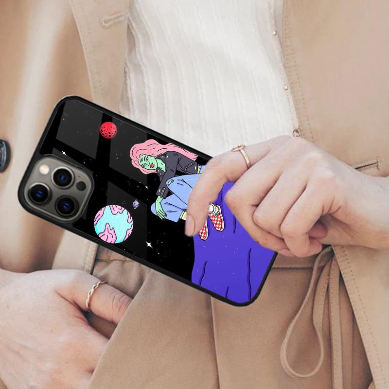 Cartoon Alien Magnetic Phone Case For APPLE iPhone 17 Air 16 14 13 12 Pro Max 15 Plus Wireless Charge With MagSafe Cover