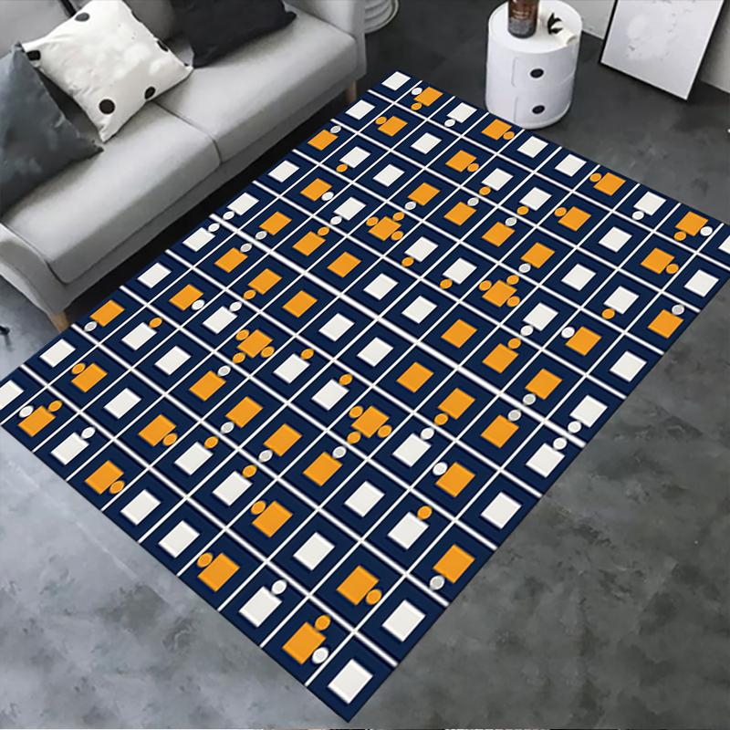 2025 New Simple Geometry Carpet Rug for Living Room Bedroom Home Sofa Decoration,Kids play Non-slip Floor Mat23