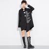 Long Sleeve Oversized Vintage Black Shirts & Blouses for Blouse Casual Loose Spring Autumn Tops Women Button Up Shirt