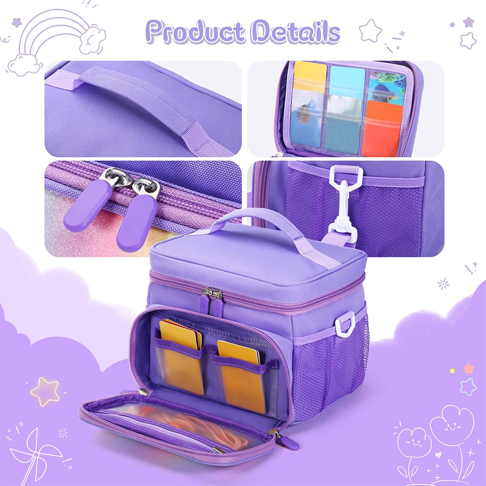 Carrying Case for Yoto Player (3rd Generation) Holder Bag Hard Case Organizer Bag for Audio Music Player & Headphone Accessories
