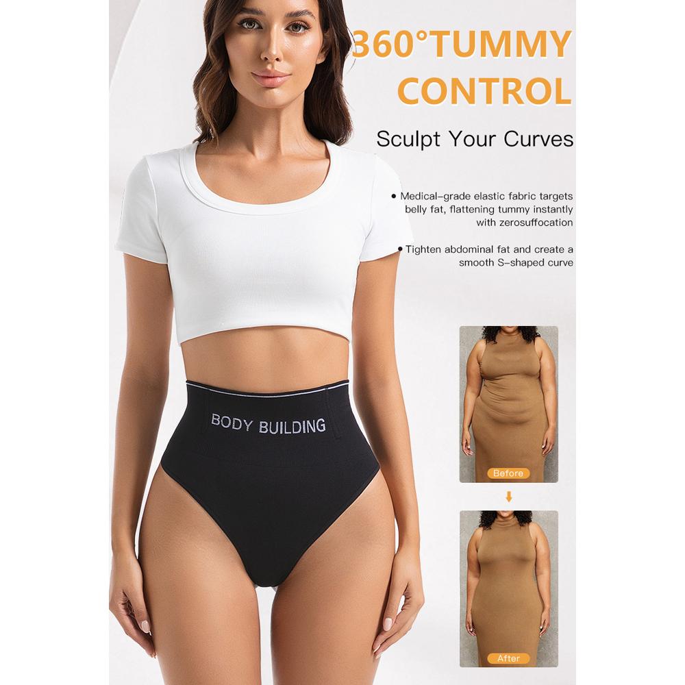 Women Thong Panties High Waist Trainer Slimming Underwear Sexy G-string Underpants Shaping Body Shaper Tummy Control Shapewear