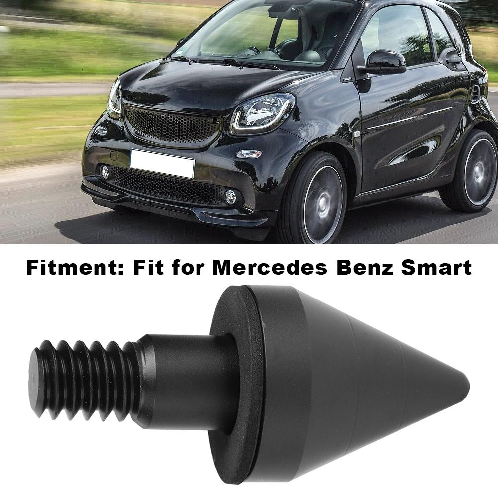 Car Rear Bumper Round Nail Guard Anti Collision Protector Fit for Mercedes Benz SmartBlack