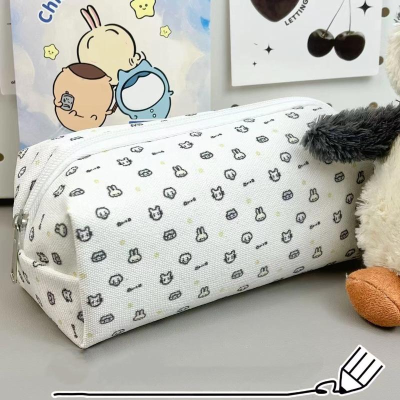 Cute Bow Pencil Box Cartoon Cat Large Capacity Pencil Case Multifunctional Storage Bag School Office Stationery Student Gifts