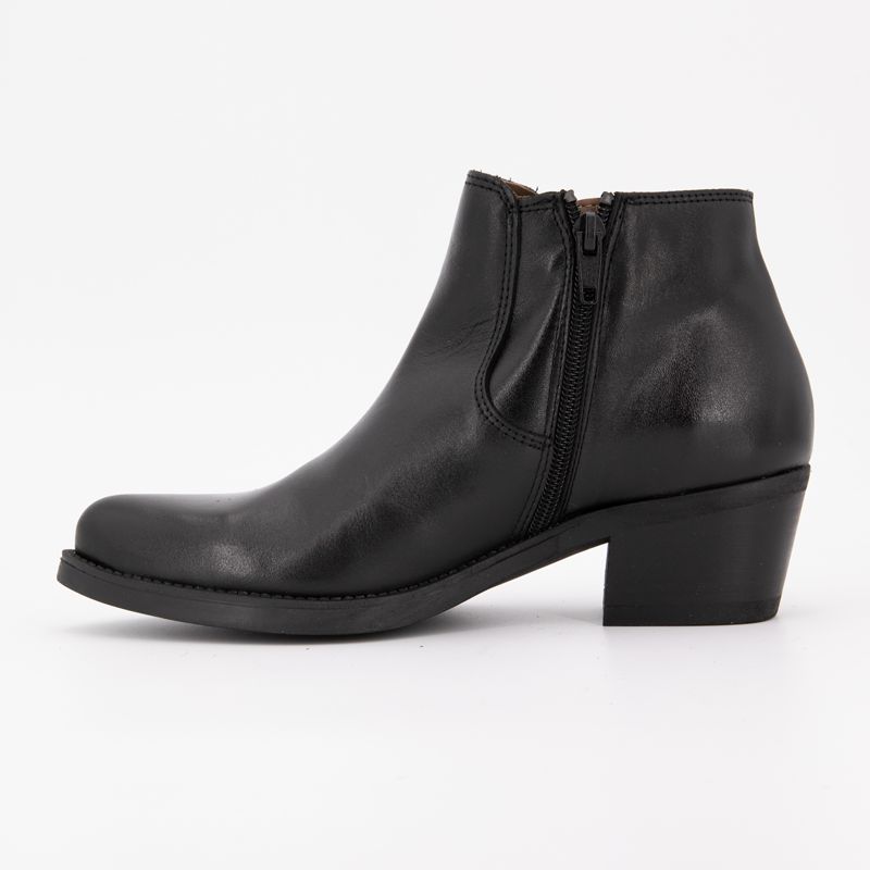 Bottines cuir lisse avec empiècement métalissé Femme PATRICIA MILLER