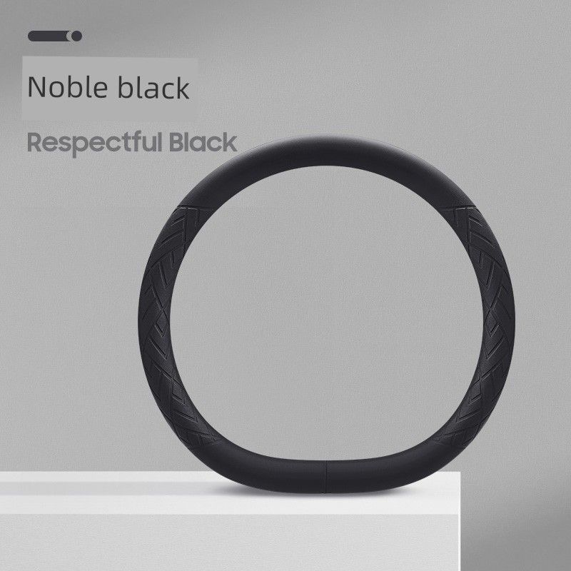 

Byd Han Seagull Dolphin Tang Song Plus Yuan Pro New Energy Electric Car Steering Wheel Cover Full Leather All Seasons Noble Black [D Type]