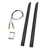 AX1675X WiFi 6E M.2 Wireless Card 2.4G 5G 6G Triple Band   5.3 PC   Adapter with Dual 8db   Support for  