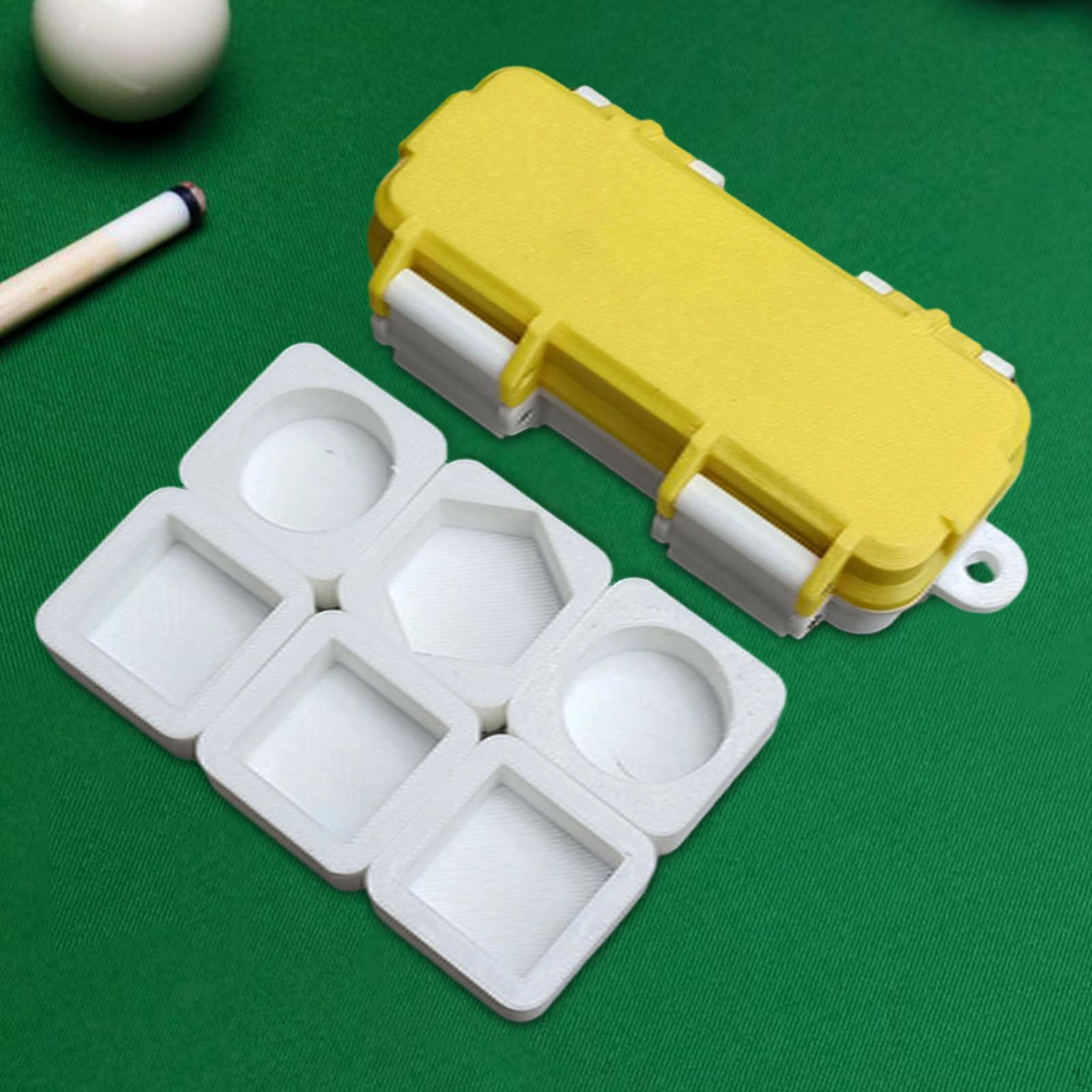 

Billiard Chalk Case, Storage Box, Holder for Practice жовтий