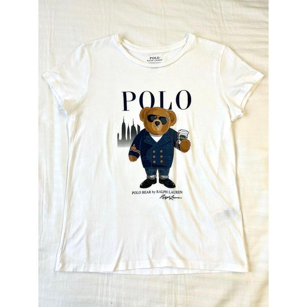 Used Polo Bear T-shirt Short Sleeve White S