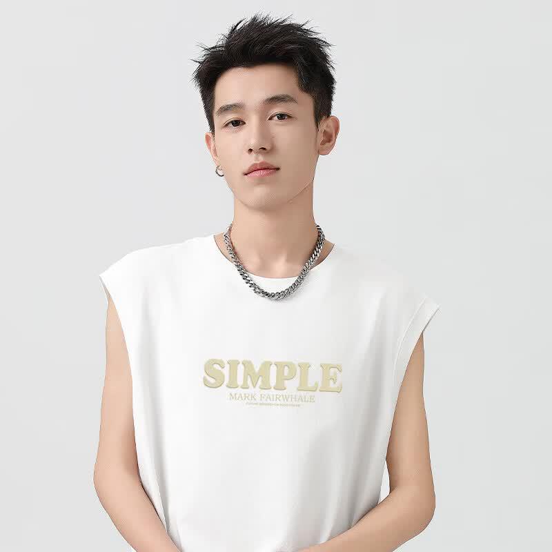 Mark Fairwhale Men's Pure Cotton Sleeveless Tank Top