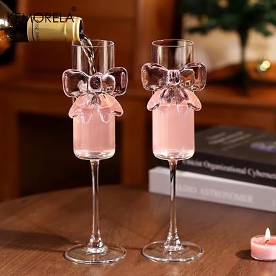 Verre à cocktail en forme de papillon - Flûte à champagne élégante pour vin, martini, fêtes, 1 ou 2 verres highball, cadeau unique