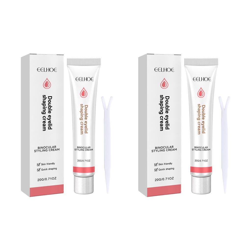 Double Eyelid Styling Cream Natural Invisible Eye Lift Eyelid Adhesive Cream Quick-Drying Long Lasting Eyelid Glue With Y Stick