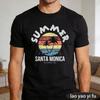 Summer Santa Monica California 1987 Printed Tshirt Unisex Cotton Short Sleeve Retro Beach Paradise Meme Casual Daily Outfit