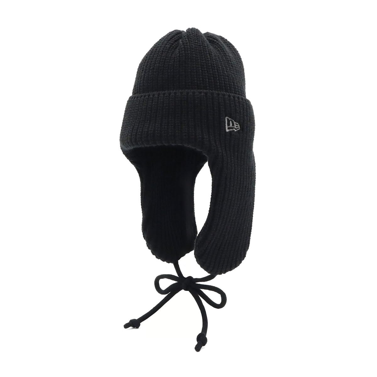 

Вязаная шапка-ушанка New Era BASIC CUFF KNIT TRAPPER 14312173 Черный Свободный размер (Шапка-ушанка) чёрный