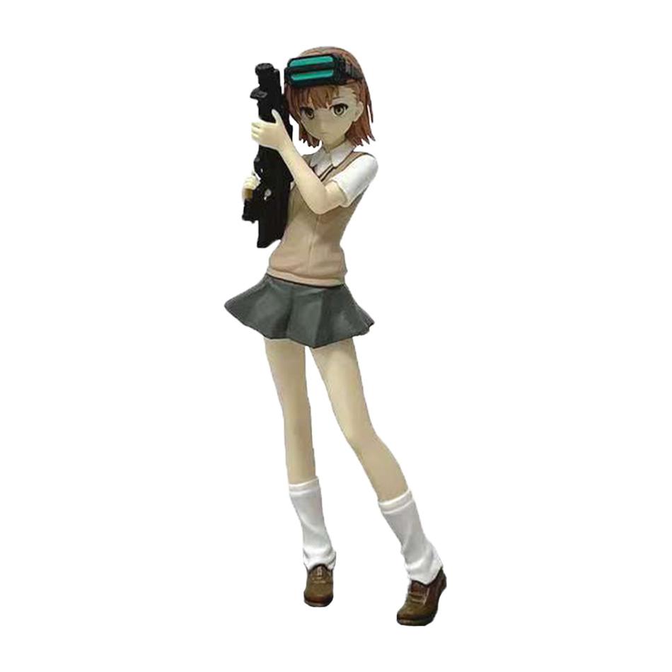 17Cm Anime Figure - A Certain Magical Index Misaka Mikoto Railgun Girl Pvc Action Model Toy For Fans Of Cartoon Gifts