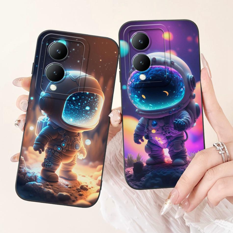 For Vivo Y17s Case VivoY17s Y 17S 4G 2024 Cute Panda Rabbit Cartoon Soft Silicone Shockproof Phone Cases