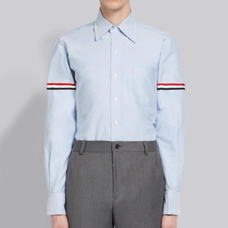 THOM BROWNE Long Sleeved Grosgrain Armband Shirt MWL150E-00139-480