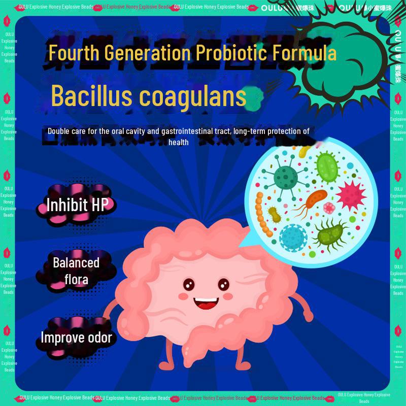 Xiao Mi Respirație Proaspătă Piersică Albă Menta Bomboane Gumă de Mestecat cu Mărgele Explozive