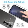 2Pcs For Samsung Galaxy A17 5G Screen Protector 2.5D Arc Edge High Clarity Tempered Glass Film with Camera Lens Film