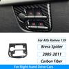 Carbon Fiber Gear Air Outlet Window Lift Steering Wheel Panel Suit Car Interior Accessories Sticker For Alfa Romeo 159 2005-2023