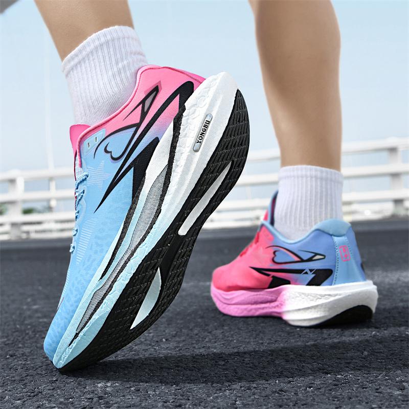 Professional Running Shoes, Men's Marathon Racing Running Shoes, Shock-absorbing and Rebounding Student Training Sports Shoes
