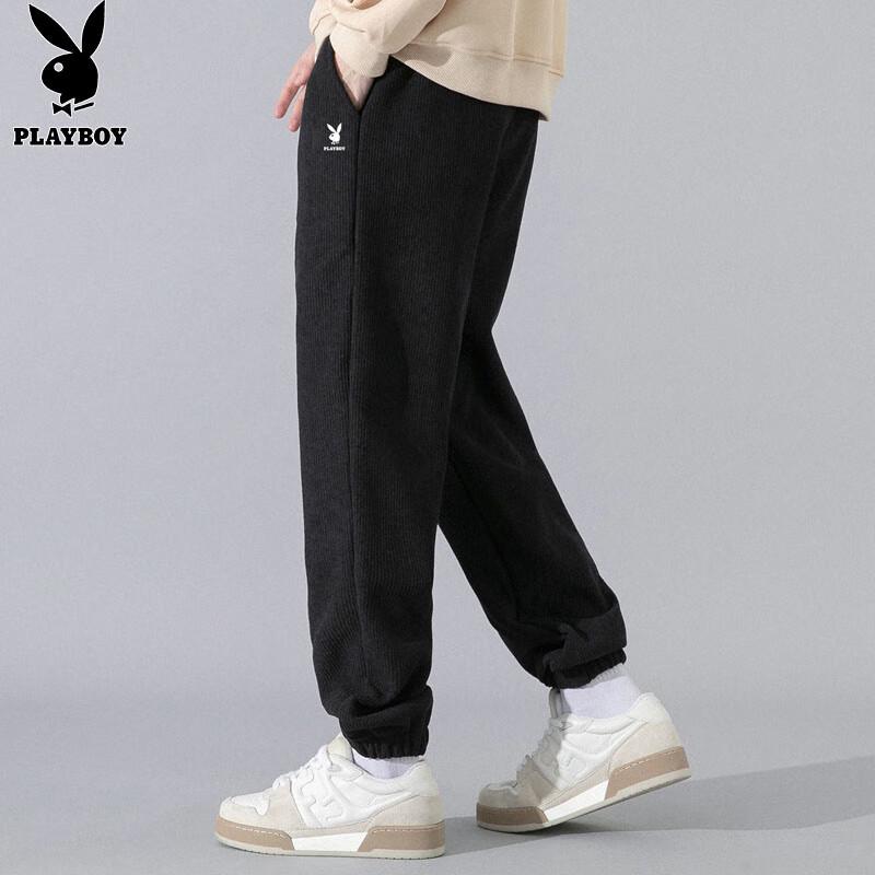 PLAYBOY Men's Autumn/Winter Casual Jogger Pants
