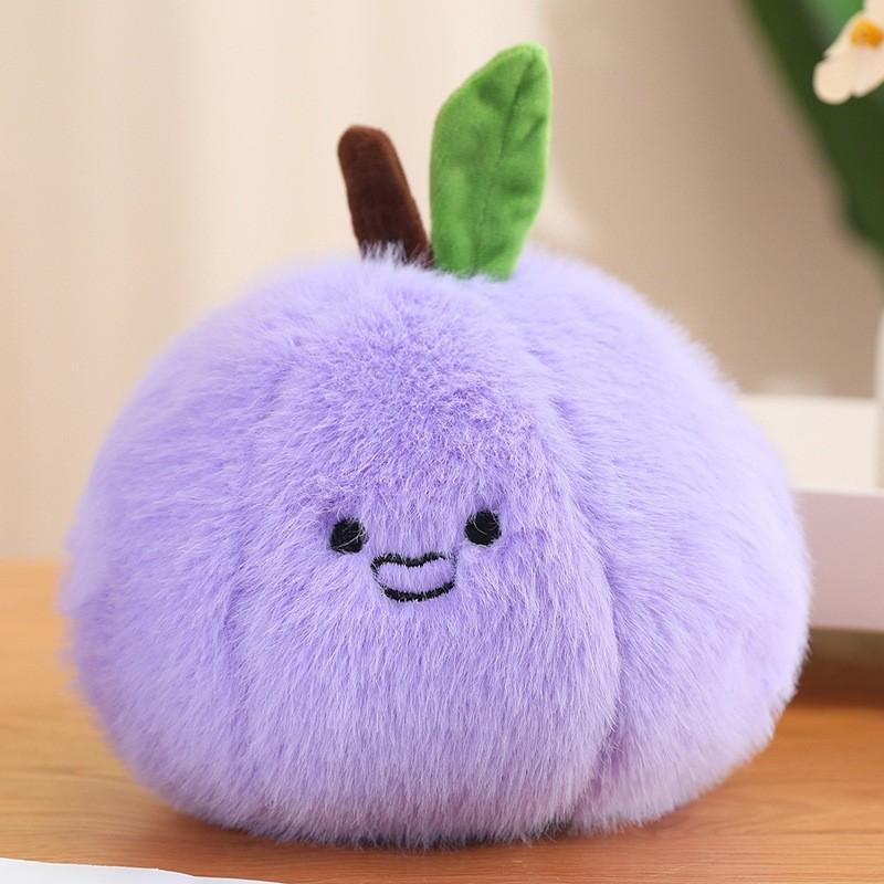 Fruit Plush Characters Featuring Persimmon Blueberry Pumpkin Pear Display Home