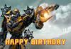 Fun Transformers Background Banner with Optimus Prime Theme for Kids, Children's Party Decoration