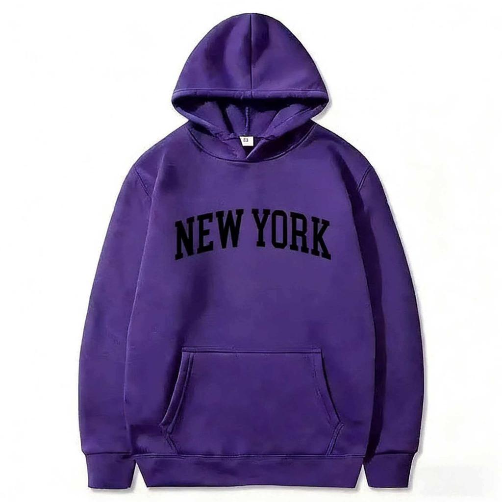 Men's and Women's Hooded Fashion Letter Trend Pattern Sweatshirt Loose Casual Jumper Sportswear