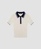 MARIE CLAIRE Colorblock Curly Cable Collar Knit (Mafbkn34Miv)