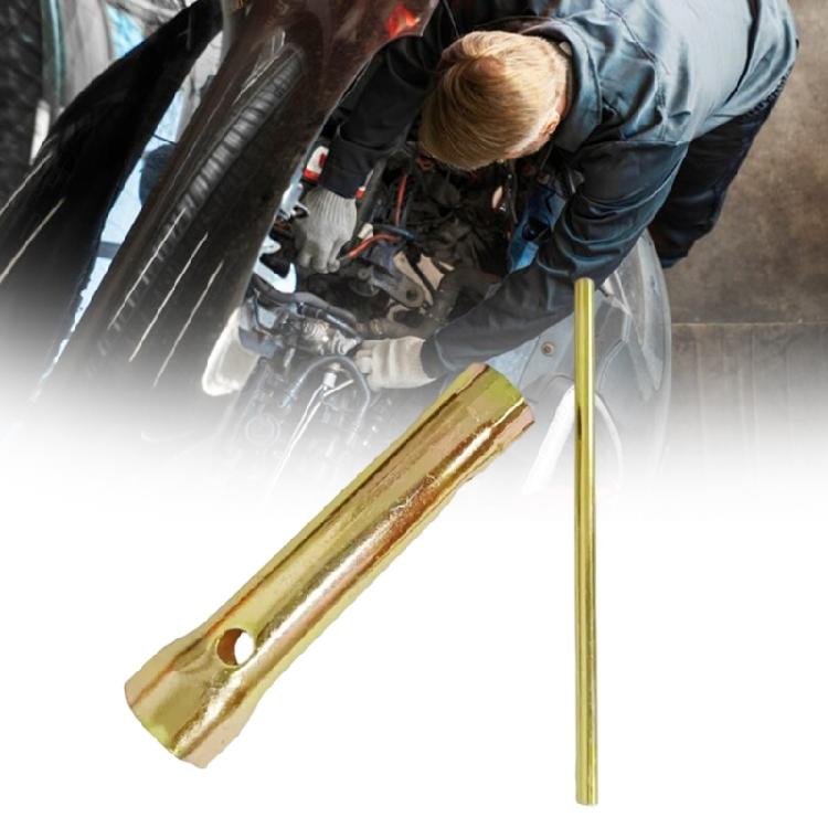 Double Head Spark Plugs Wrench Spanner 14mm 18mm Heavy Duty Alloy Steel Nonslip Handle Automotive Motorcycle Maintenance
