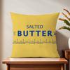 Salted Butter Label Funny Cushion Cover For Pillow Printing Sofa Decoration Home Car Room Coffee Shop Office Nordic Simplicity