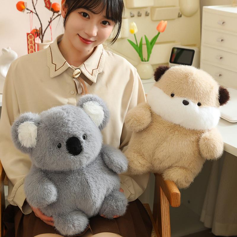 Otter Chubby Koala Plush Doll Korean Piggy Doll Boy Girl Birthday Gift Throw Pillow