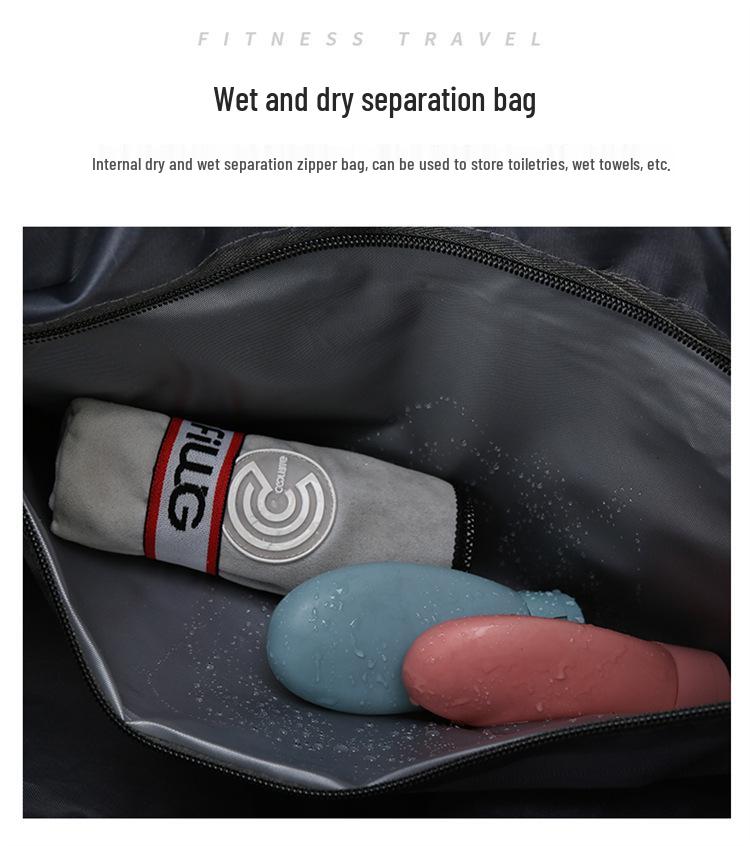 Unisex Fitness-Tasche mit Nass-/Trockenfächern - Ideal für Fitnessstudio, Reisen und Schwimmen