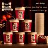 OLOEY 2026 Year of the Horse Festive Disposable Paper Cups