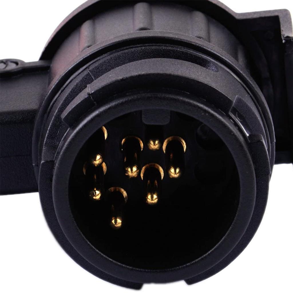 13 to 7 Pin Plug Adapter for Car Trailers Padlock Waterproof Connector 12V Protect Towing Anti Socket Towbar Accessories