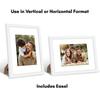 9x12 Picture Frame with 6x8 Mat Solid Backboard Elegant Wall Art Display Vertical Horizontal Use Shatter Resistant Glass