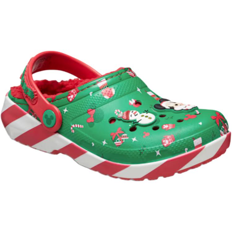 Disney x Crocs Classic Clog Kids Mickey Holiday Kids Sneakers Green Multi 210814-90H