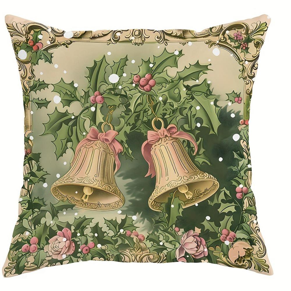

Наволочка с рождественским декором в стиле ретро Санта-Клаус и подарочная наволочка Чехол для диванной подушки Различные украшения для дома 45x45cm
