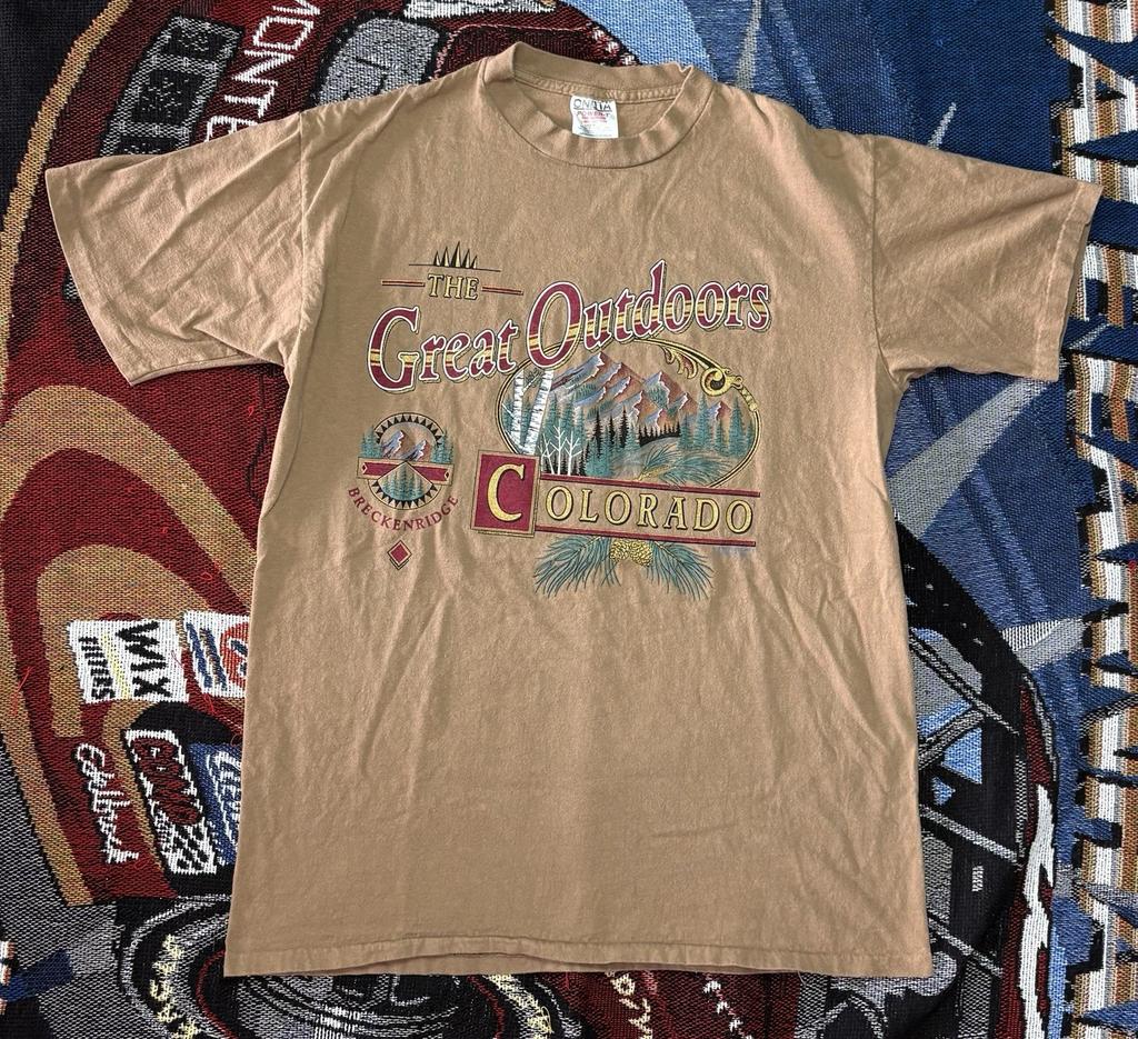 Vintage Colorado Shirt The Great Outdoors Oneita Men’s Large 90s Single Stitch