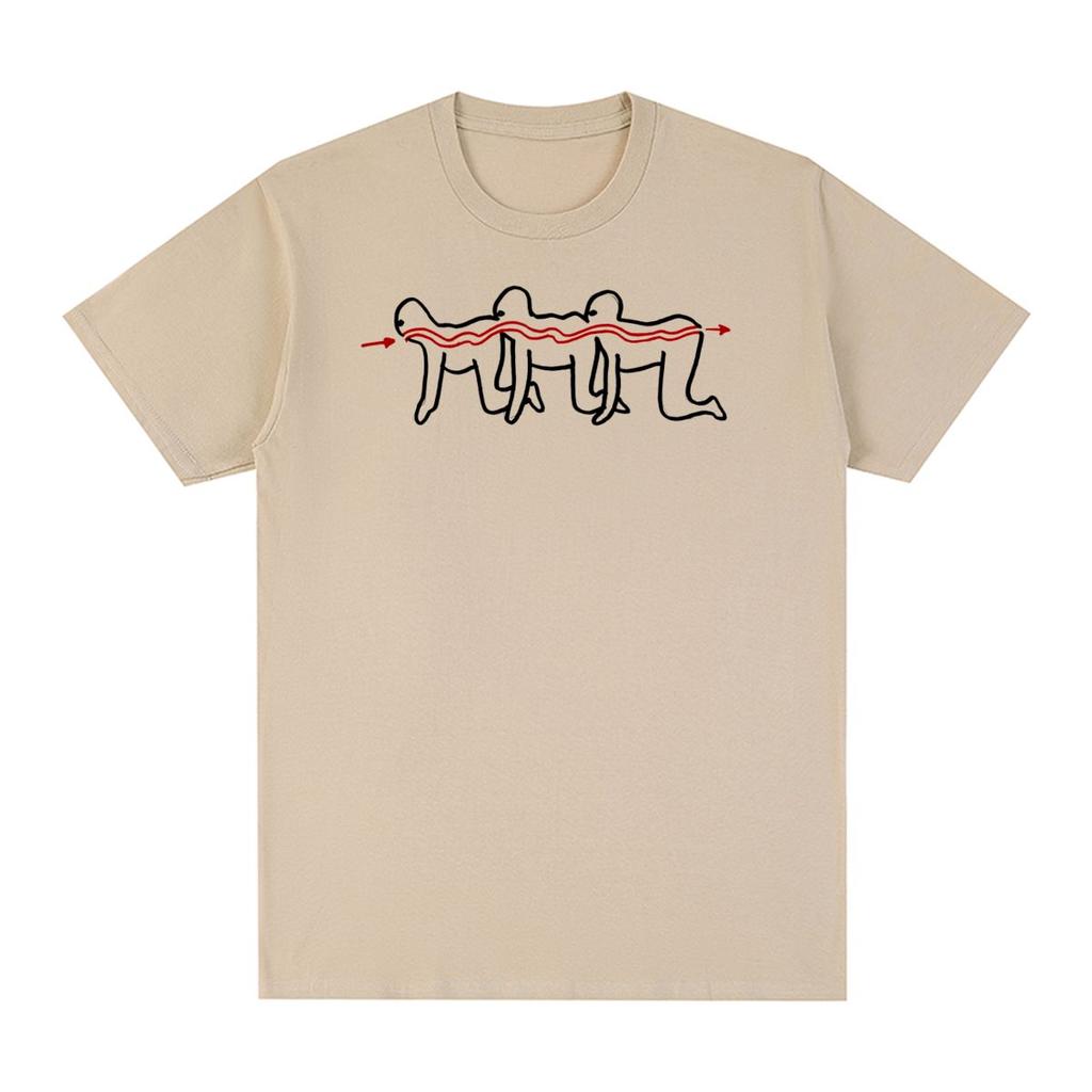 The Human Centipede Vintage tričko Harajuku Grafický potisk Gotické y2k oblečení Bavlna Pánské tričko Nové Tričko Dámské topy