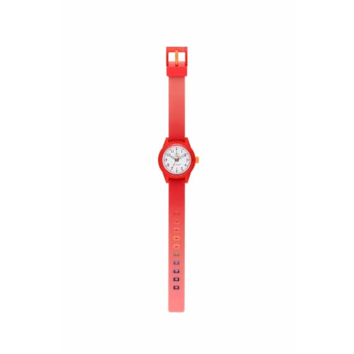 Citizen Q&Q Smile Solar Watch, Solar-Powered, Analog, Matching Style, 10 ATM Water Resistant, 32mm Diameter, RP29-011, Red