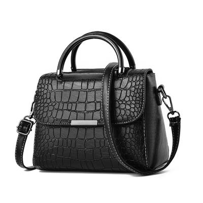 Women's Shoulder Bag Personality Stone Pattern Shoulder Bag Fashion Retro Large Capacity Handbag Messenger Bag