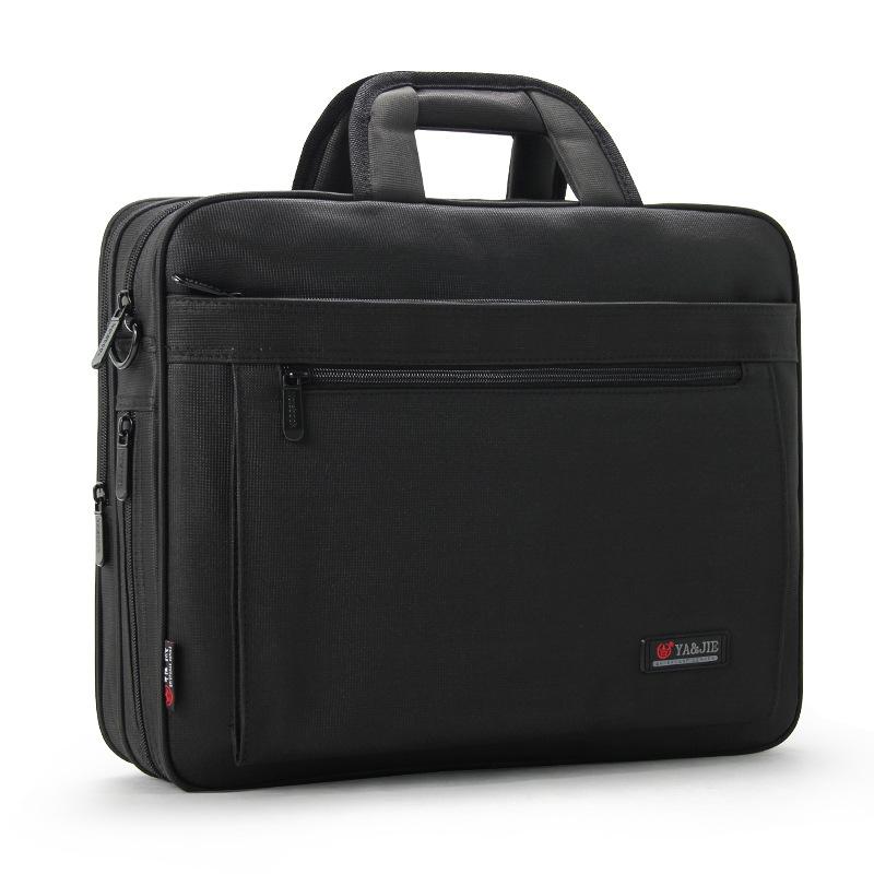 TS JYL laptop bag,Men Business Shoulder Bag Oxford Cloth Large Capacity Laptop Briefcase 16 inches чёрный