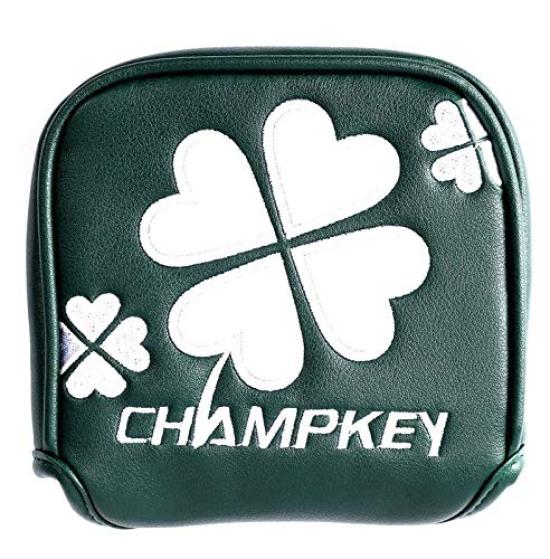 Select Plaza Putter Cover Golf Head Cover for Mallet Red Small Odyssey 2 Ball TaylorMade Spider Putter Clover Pattern Center Shaft (Green Small for