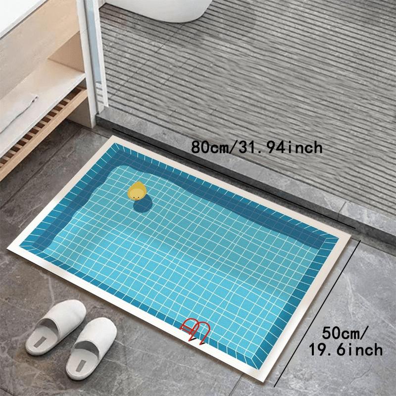 Diatom Mud Floor Mats Absorbent Quick-Drying Bathroom Floor Mats Household Bathroom Wear-Resistant Non-Slip Foot Mats